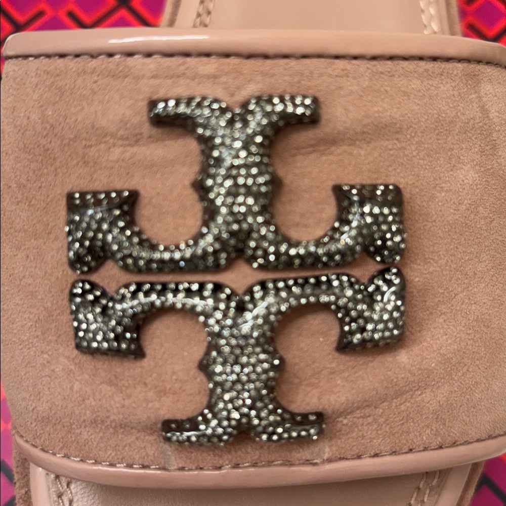 Tory Burch Eleanor Crystal slide blush color size 8 - Picture 4 of 9